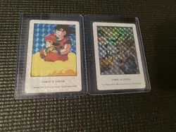 Prism Dragon Ball Z Hero Collection Card Power 999999 Goku & Gohan #1 And #149 - Image 1