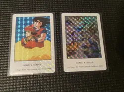 Prism Dragon Ball Z Hero Collection Card Power 999999 Goku & Gohan #1 And #149 - Image 3