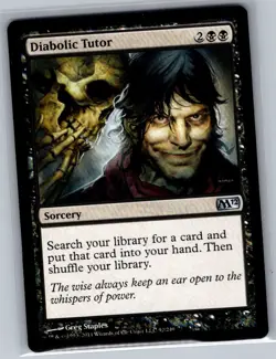Diabolic Tutor 91 Magic 2010 (M10) - Magic The Gathering MTG - NM - Image 1