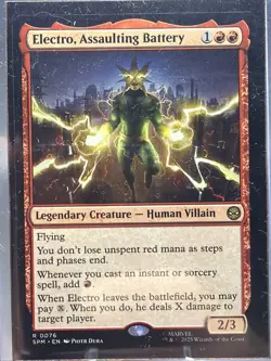 Electro, Assaulting Battery Marvel's Spider-Man Regular Magic The Gathering MTG - Image 2