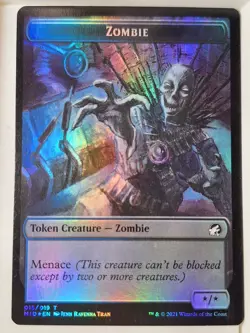 Zombie / Spirit - FOIL TOKEN - Magic the Gathering MTG Nice! - Image 1