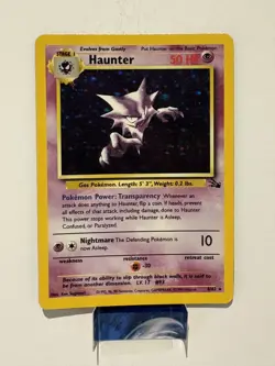 Haunter Holo 6/62 Fossil Set Unlimited Rare Pokemon Card WOTC 1999 LP- - Image 1