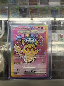 Pokemon TCG Pikachu ex 277/217 ASC Holo EX Rule Card English 2026 - Image 2