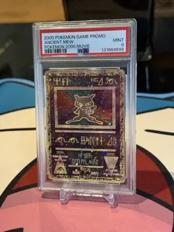 DOUBLE SWIRL 2000 MOVIE ANCIENT MEW PSA 9 POKEMON MOVIE PROMO - Image 1