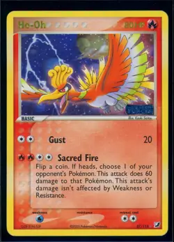 Pokemon EX UNSEEN FORCES - #27/115 Ho-oh - Reverse Holo - ENG - MP/LP - Image 1