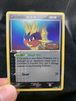 Pokemon TCG Carvanha EX Power Keepers 47/108 Reverse Holo STAMPED NM/Lp - Image 1
