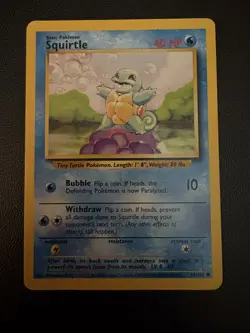 Pokemon Trainer Deck B Squirtle Raw (ungraded) - Image 1