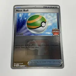 Pokemon TCG Nest Ball STAFF Stamped Promo Europe Championships EUIC 2023 - Image 1
