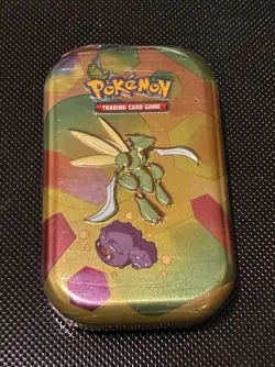 Pokemon TCG Sealed 151 Scarlet & Violet Mini Tin -Scyther/Weezing - Image 1