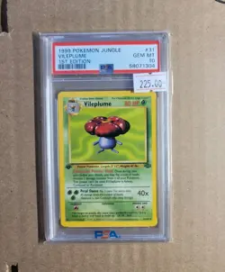1999 Pokemon Jungle #31 Vileplume 1st Edition PSA 10 Non Holo - Image 1