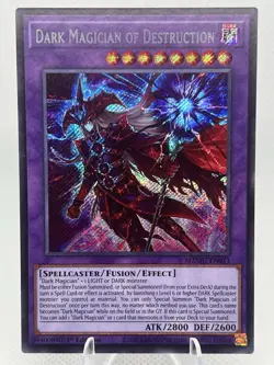Yugioh! 1x Dark Magician of Destruction MZMU-EN011 Secret Rare 1st Ed NM - Image 1