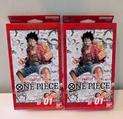 One Piece TCG Starter Deck ST-01 Straw Hat Crew English Edition Lot Of TWO - Image 1