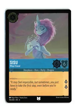 SISU WISE FRIEND 155/204 COLD FOIL DISNEY LORCANA NM - Image 1