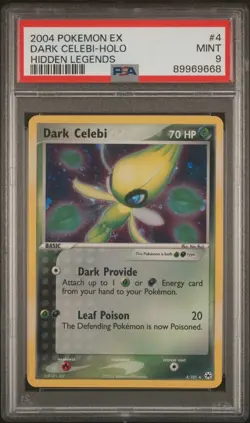 Pokemon Card English - Dark Celebi Holo #004 - Hidden Legends - PSA 9 - - Image 2