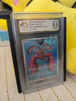 CGA 9.5 Graded Pokemon Card Galarian Moltres #190 – Mint Condition - Image 2