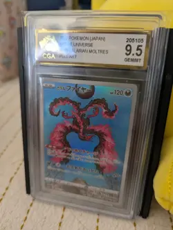 CGA 9.5 Graded Pokemon Card Galarian Moltres #190 – Mint Condition - Image 3