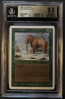 War Mammoth - Unlimited Edition - BGS 9.5 ( 9.5 / 9.5 / 9.5 / 9 ) - Image 1