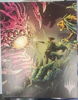 Magic the Gathering MTG Ikoria Vivien Reid Promo Poster Print Dan Mumford NEW - Image 1