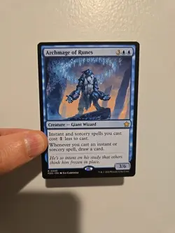 1x Archmage Of Runes NM Foundations Rare Magic The Gathering Card MTG EDH - Image 1