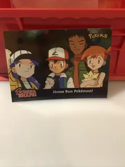 2001 Topps Pokemon Johto League Champions Silver Foil Screen SNAP04 Home Run - Image 1