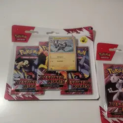 2 x Destined Rivals Pokemon Three Booster Blister Packs Kangaskhan + Zebstrika - Image 3