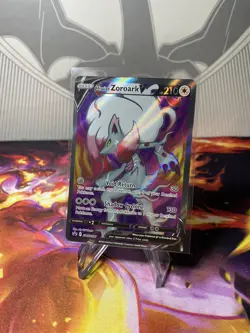 Pokemon TCG Hisuian Zoroark V SWSH Black Star Promos SWSH297 Holo Promo - Image 1