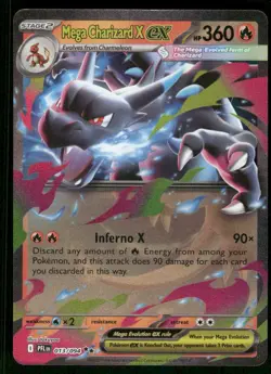 Pokemon Cards Mega Charizard X ex 013/094 Phantasmal Flames Double Rare NM - Image 1