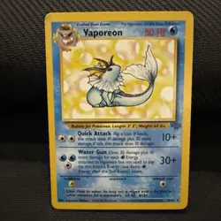 Vaporeon - 28/64 - Pokemon Jungle Unlimited Rare Card WOTC LP - Image 1