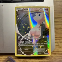 Mew XY110 X&Y Black Star Promo Full Art Holo Pokemon Card LP - Image 1