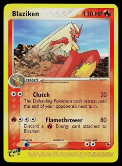 Pokemon Card - Blaziken Ruby and Sapphire 15/109 Rare - Image 1