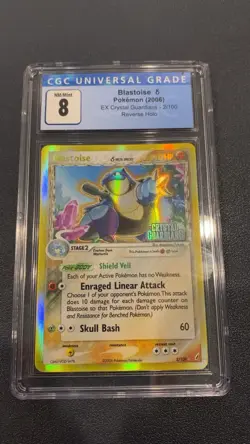 Pokemon TCG Blastoise Delta Species 2/100 EX Crystal Guardians Reverse Holo Card - Image 1