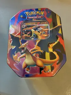 Pokemon Mega Charizard Ex Tin With Mega Charizard Y EX Promo; Sealed; Ships Free - Image 1