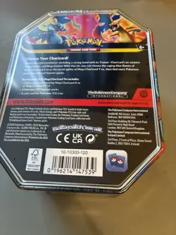 Pokemon Mega Charizard Ex Tin With Mega Charizard Y EX Promo; Sealed; Ships Free - Image 2