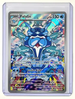 Pokemon TCG Palafin Obsidian Flames Holo Full Art Card 200/197 Illustration Rare - Image 3