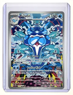 Pokemon TCG Palafin Obsidian Flames Holo Full Art Card 200/197 Illustration Rare - Image 4