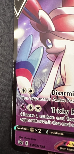 Pokemon TCG English Black Star Promo Sword and Shield Dark Sylveon V SWSH 134 - Image 2
