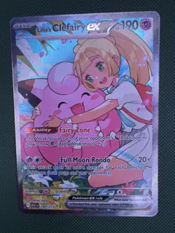Pokemon TCG Lillie's Clefairy EX Basic Holo Card English 280/217 ASC - Image 3
