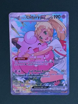 Pokemon TCG Lillie's Clefairy EX Basic Holo Card English 280/217 ASC - Image 5