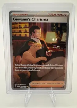 Giovanni’s Charisma 204/165 Illustration Rare – SV 151 Pokemon English - Image 3