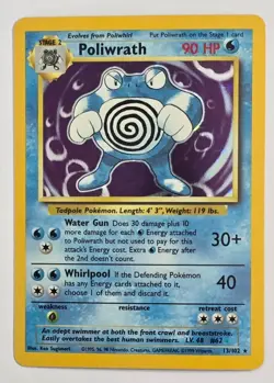 1999 Pokemon Poliwrath 013/102 Base Set Holo - Image 1