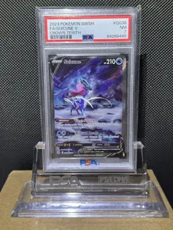 2023 POKEMON SWORD AND SHIELD CROWN ZENITH #GG38 FA/SUICUNE V PSA 7 NM - Image 1