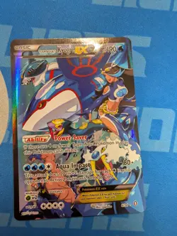Team Aqua’s Kyogre EX 6/34 Ultra Rare Holo Pokemon Double Crisis Set - Image 1