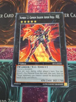 Yu-Gi-Oh! Number 12: Crimson Shadow Armor Ninja SP13-EN030 Common 1st Ed NM/LP - Image 1