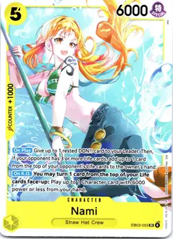 Nami (053) SR Extra Booster: One Piece Heroines Edition EB03-053 NM - Image 1