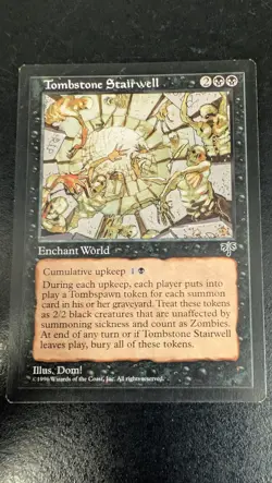 Tombstone Stairwell Mirage Regular Magic Card, Reserve List! - Image 1