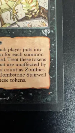Tombstone Stairwell Mirage Regular Magic Card, Reserve List! - Image 3