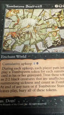 Tombstone Stairwell Mirage Regular Magic Card, Reserve List! - Image 5