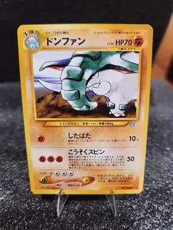 Pokemon TCG Donphan Neo Genesis Card Japanese, No. 232, Unlimited Rare MINT - Image 1