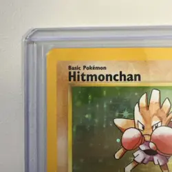 Pokemon TCG Hitmonchan Base Set Holo Unlimited Rare Card 7/102 LP-NM Condition - Image 3