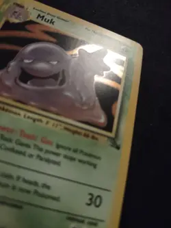 Muk 13/62 1st Edition Pokemon Trading Card Game Fossil Lightly Played TCG LP - Image 2